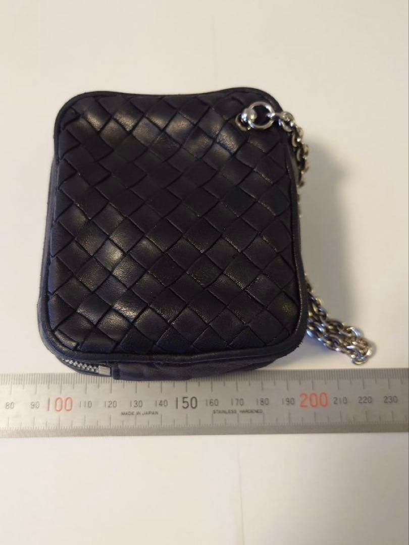 BOTTEGA VENETA ボッテガ　タバコ　小物　ポーチ　チェーン　黒
