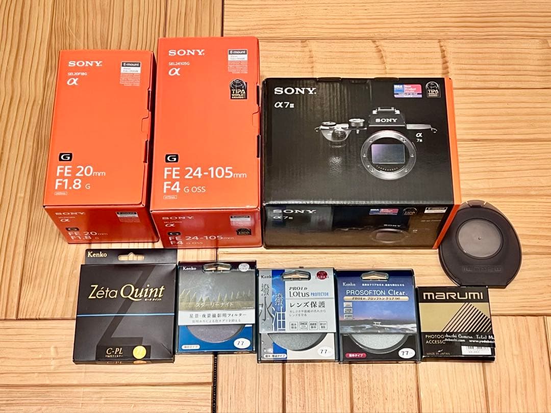 【シャッター数4157回】Sony α7 III 24-105mm & 20mm