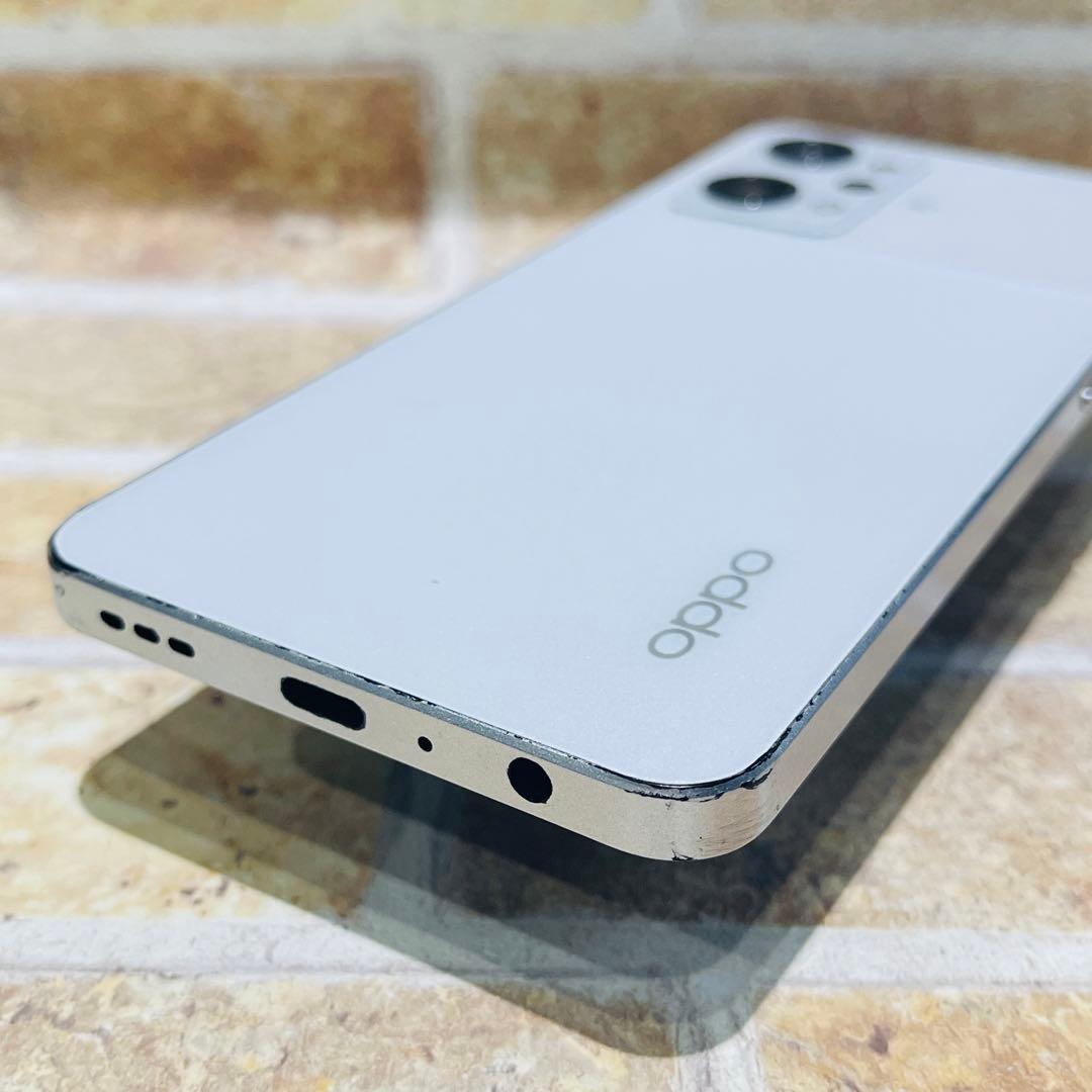 SIMフリー OPPO Reno9 A 128GB ムーンホワイト 電池良好