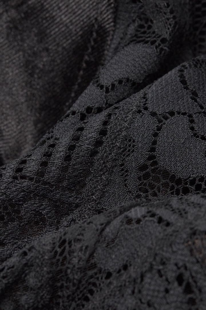 【サイズ変更】ベルベットレース ロングスリップS La Femme Fatale