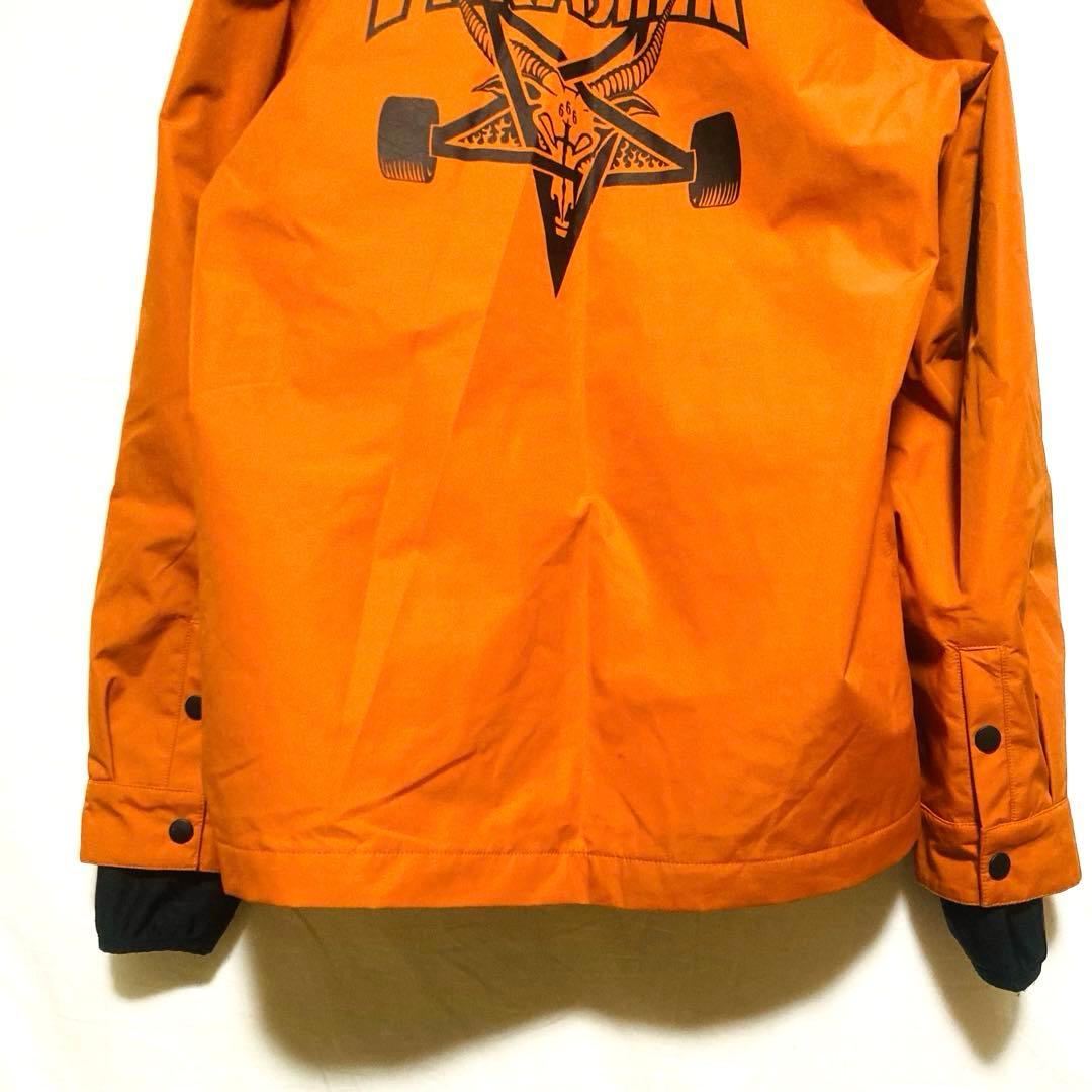 THRASHER スノボウェア Mサイズ フード付き バックロゴ スキーウェア