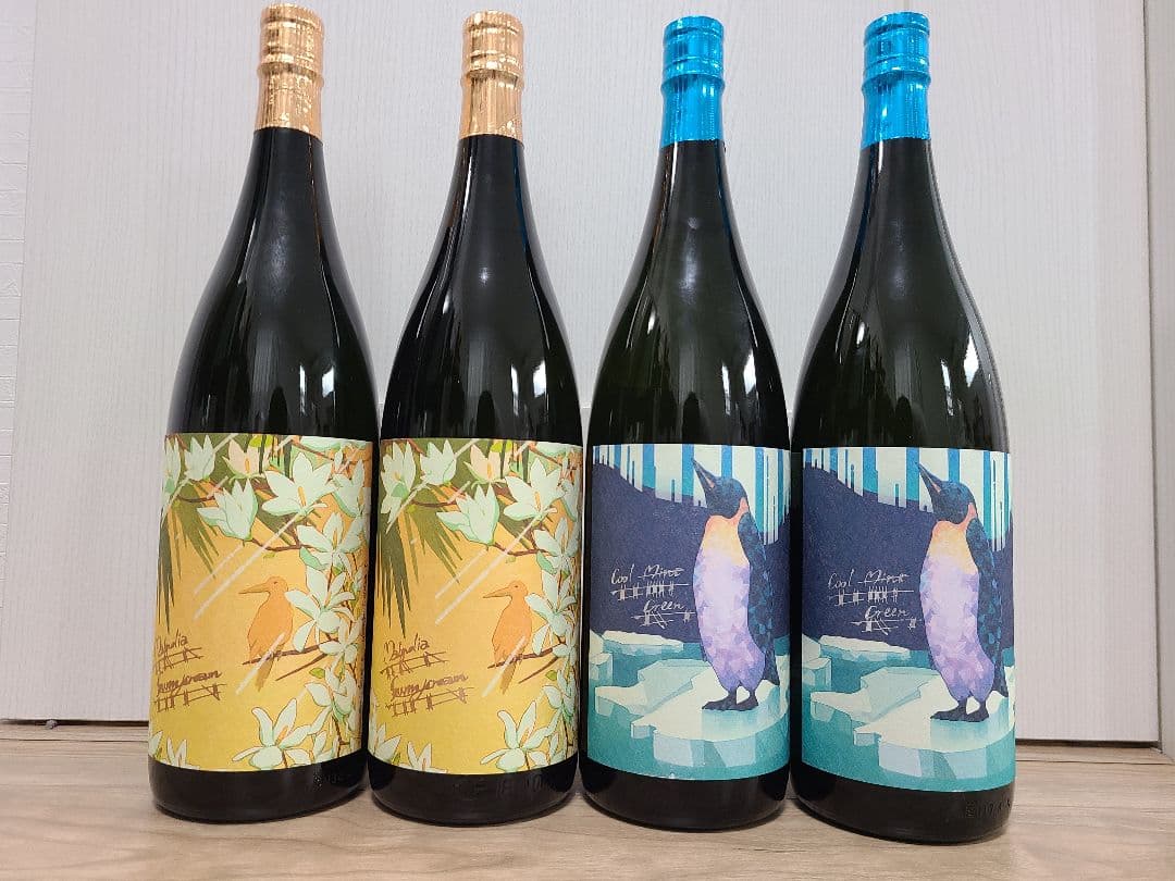 焼酎1800ml 4本セット　国分酒造　クールミントグリーン　サニークリーム