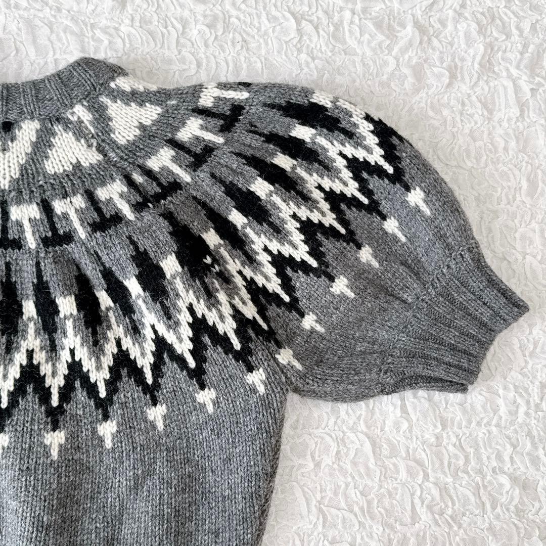 【新品 未使用】MACHATT マチャット ローゲージノルディック柄ニット