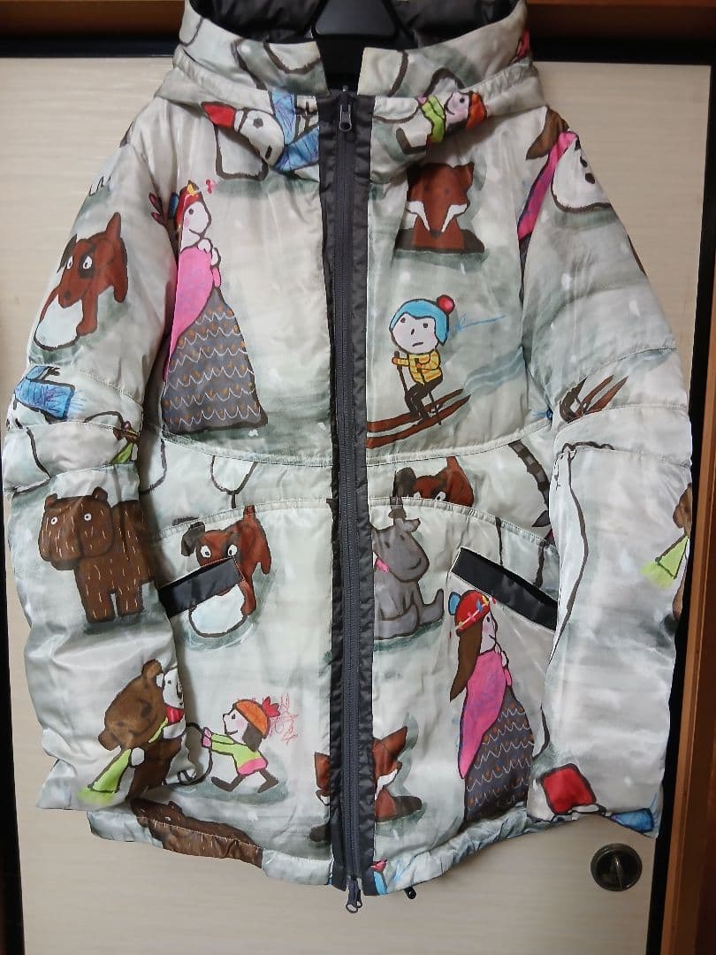 アルベロベロ ブタさん雪だるまリバーシブルダウンコート　【最終お値下げ】