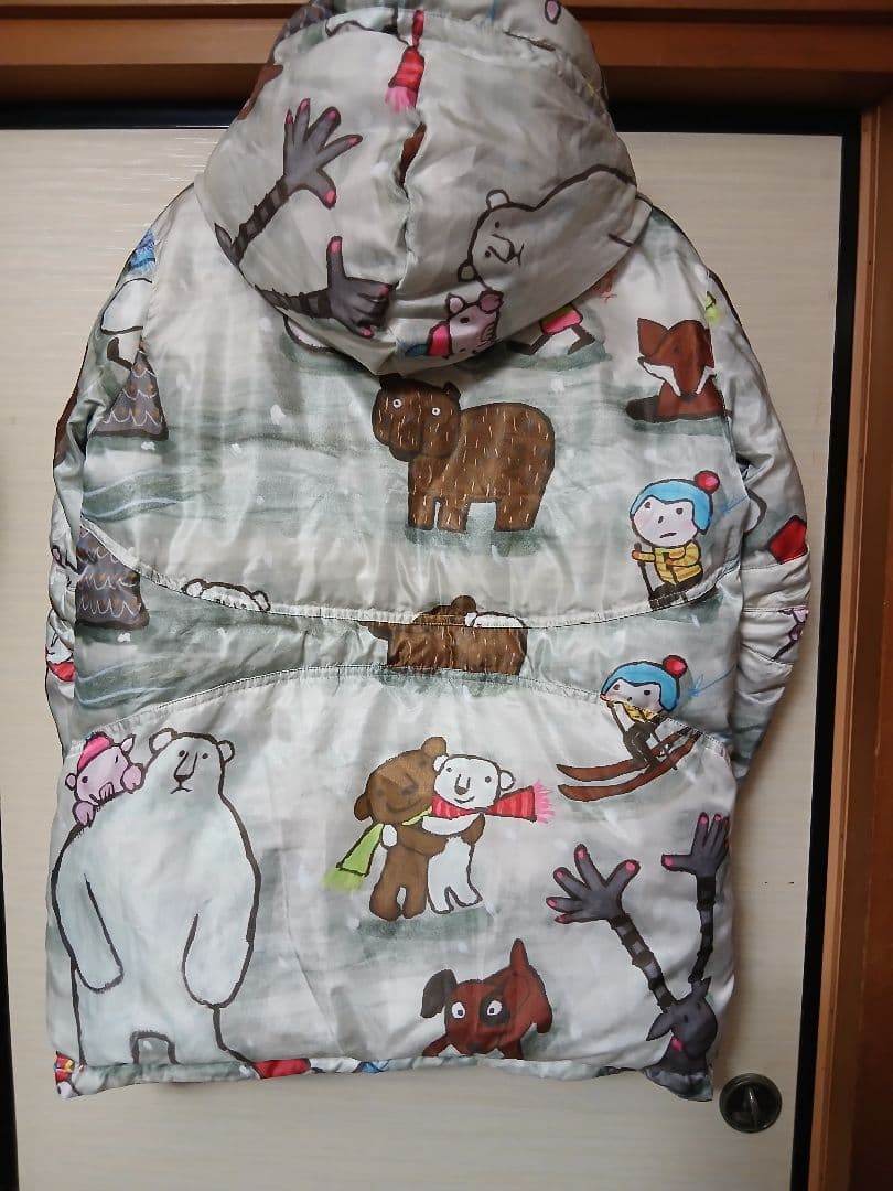 アルベロベロ ブタさん雪だるまリバーシブルダウンコート　【最終お値下げ】
