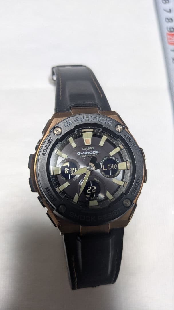 G-SHOCK 電波　GST-W120L-1AJF G-STEEL タフレザー