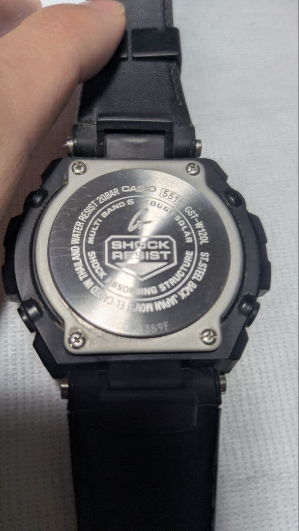 G-SHOCK 電波　GST-W120L-1AJF G-STEEL タフレザー