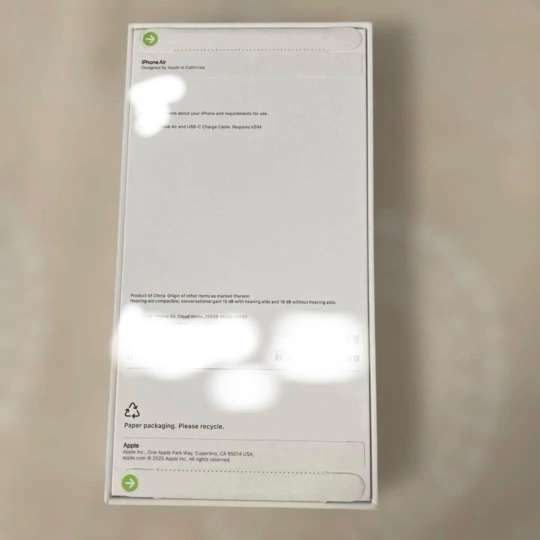 Apple iPhone Air 256G 海外で購入