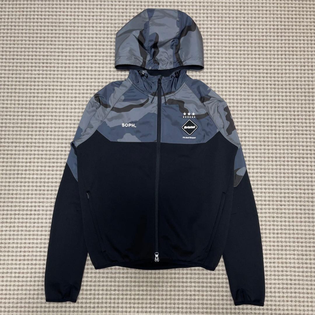 【美品】 F.C.R.B. VENTILATION HOODIE 迷彩 BK
