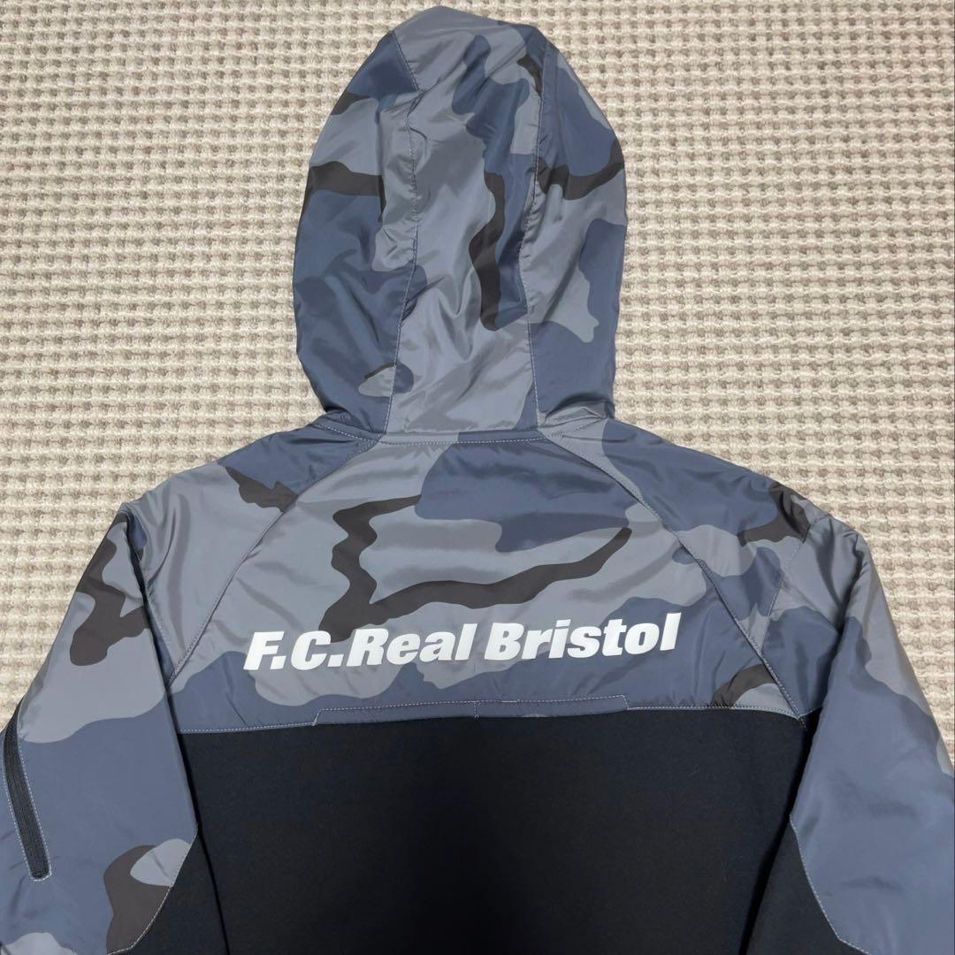 【美品】 F.C.R.B. VENTILATION HOODIE 迷彩 BK