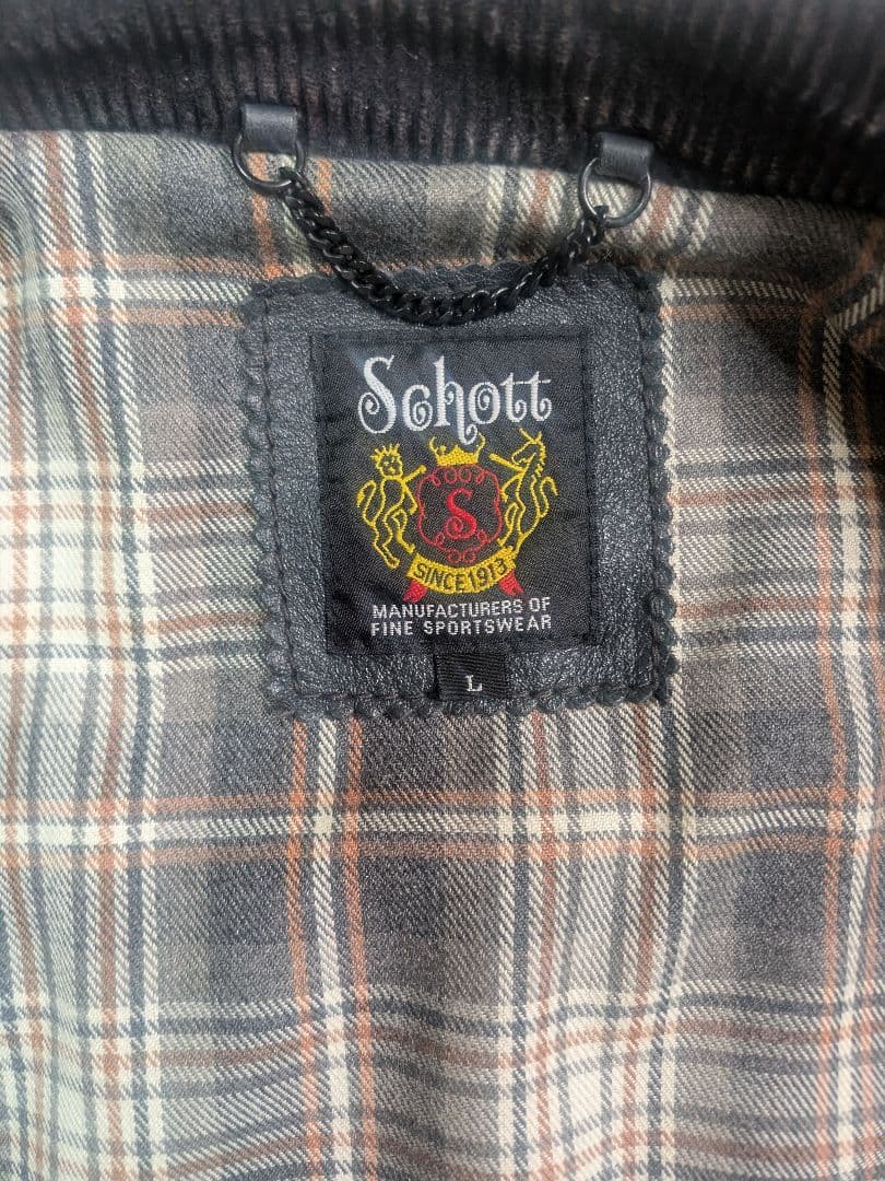 【最終値下げ】Schott レザー シングルライダースジャケット