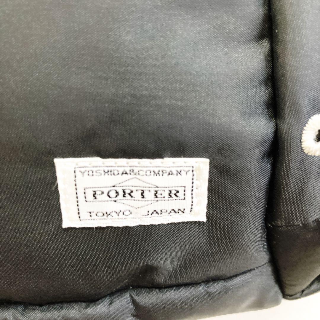 美品　廃盤 PORTER CUE ショルダーバッグ　ブラック　ポーター