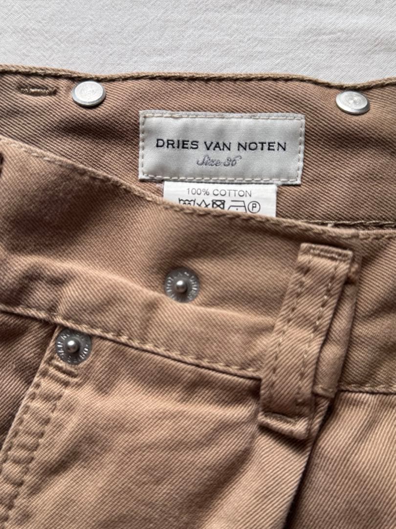 【DRIES VAN NOTEN】タックワイドパンツ チノパン 36 ワイドチノ