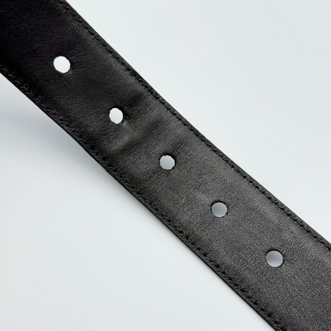 ✨美品✨PRADA ベルト 本革 シルバー金具 純正革 メンズ 紳士 ビジネス