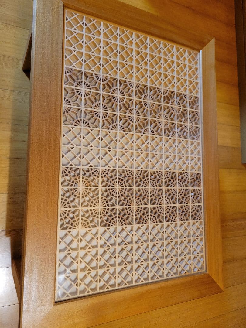 組子　組子細工　テーブル　机