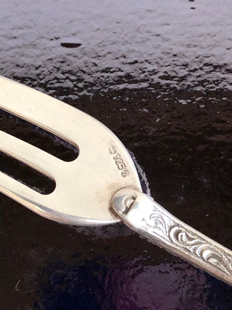 クリストフウィドマン　シルバー925 フォーク6客セット　中世の音楽家　純銀製