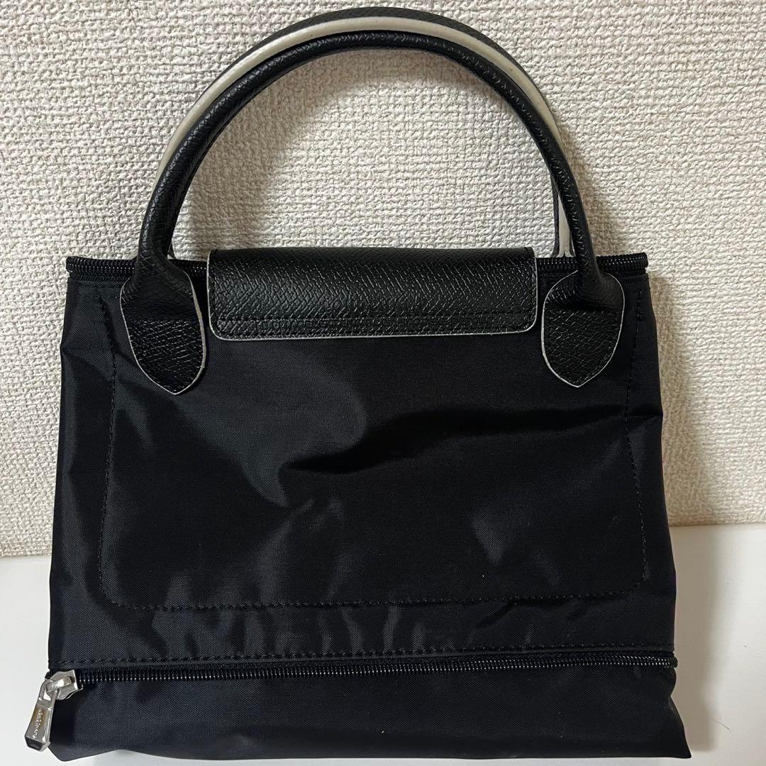 【新品】ロンシャン ル・プリアージュボストン男女兼用 黒、グレー(刺繍)