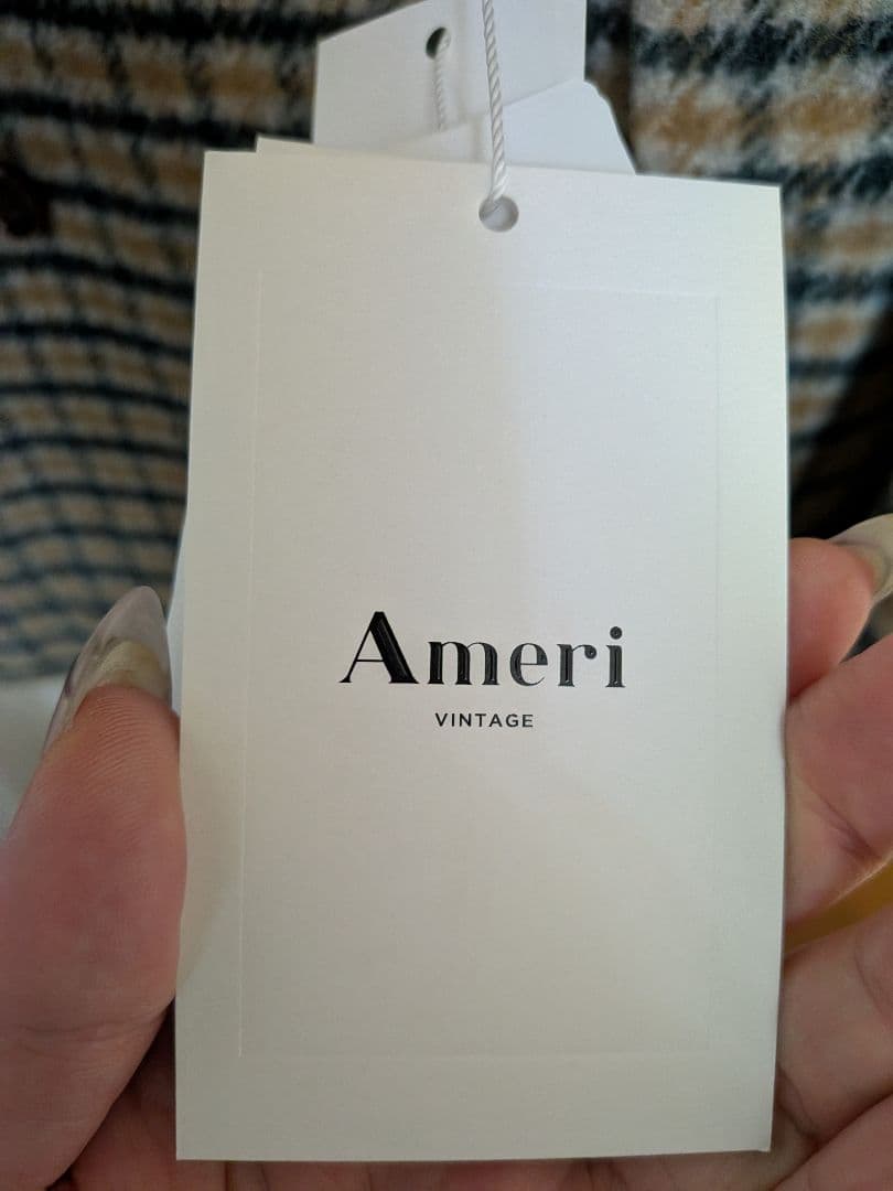 Ameri Vintage チェック柄ダブルブレストジャケット