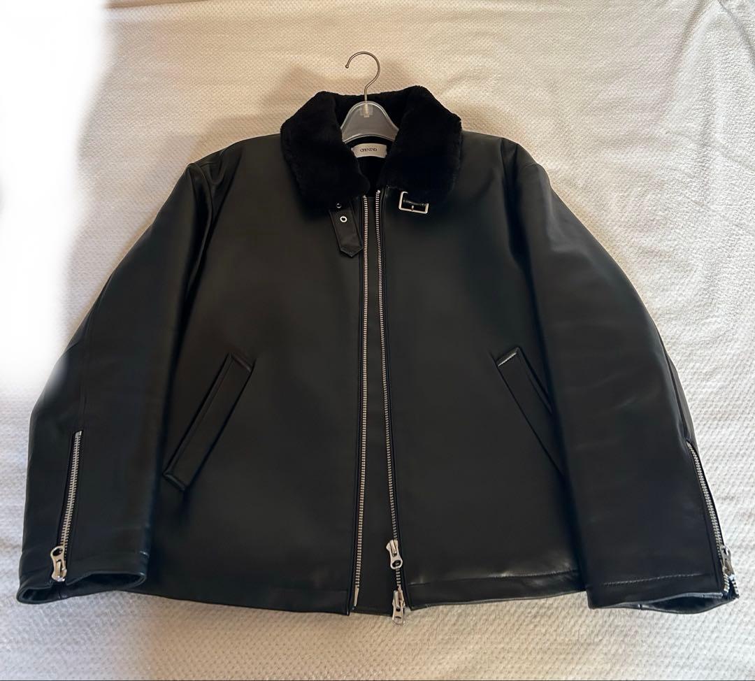 オープニングアクト　ムートンレザー　ブラック M