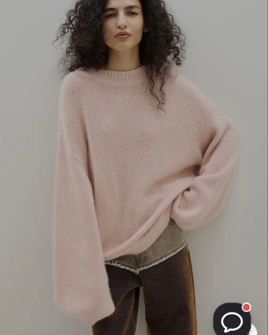 トップス Ameri BACK OPEN LACE UP KNIT TOP