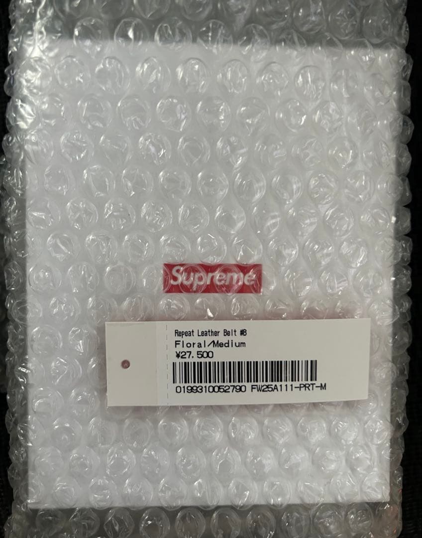 Supreme Repeat Leather Belt Floral Mサイズ