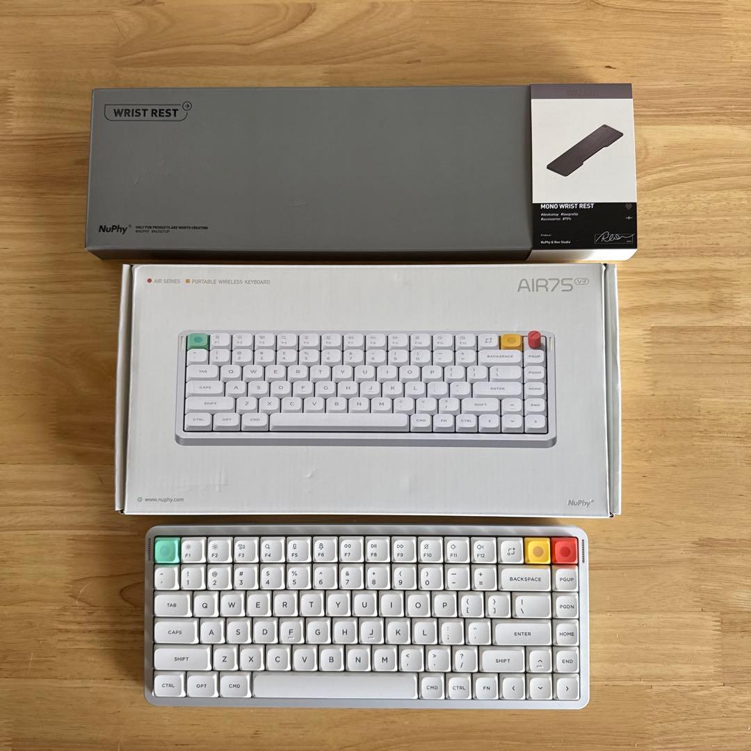 【使用2,3日｜定価$173.95】NuPhy Air75 V3＋リストレスト