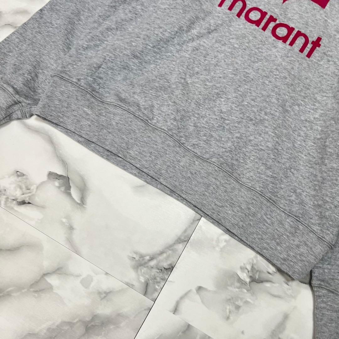 【美品】イザベルマランエトワール　ロゴプリント　　スウェット　グレー　38 M