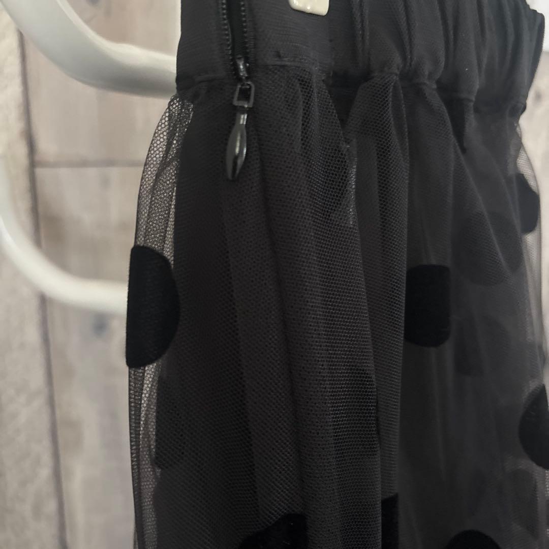 Ameri VINTAGE×OTONA MUSE ドットチュールスカート）