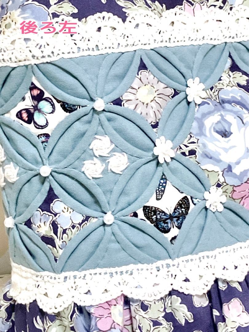 ゆみ❣️ カテドラルウィンドウ リバティ ローズエレン 手刺繍薔薇