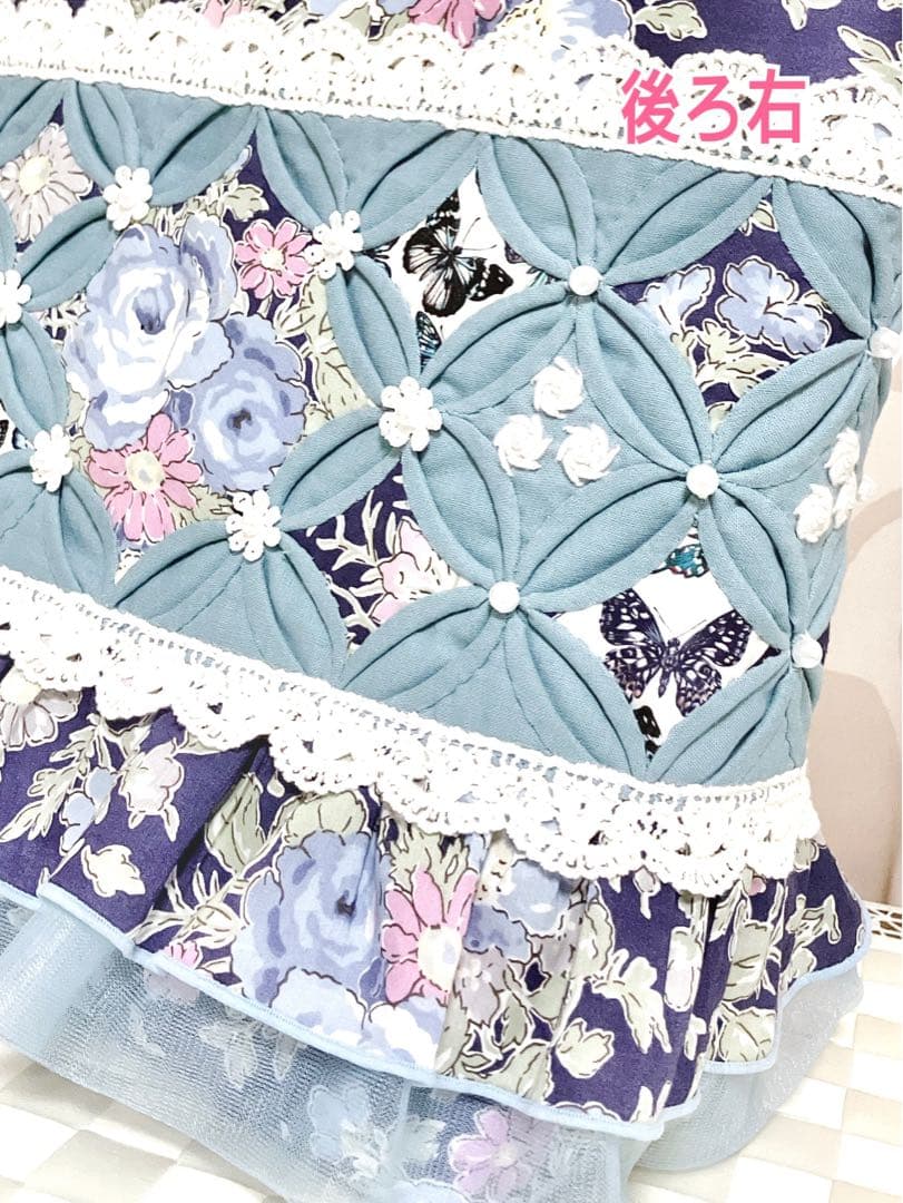 ゆみ❣️ カテドラルウィンドウ リバティ ローズエレン 手刺繍薔薇