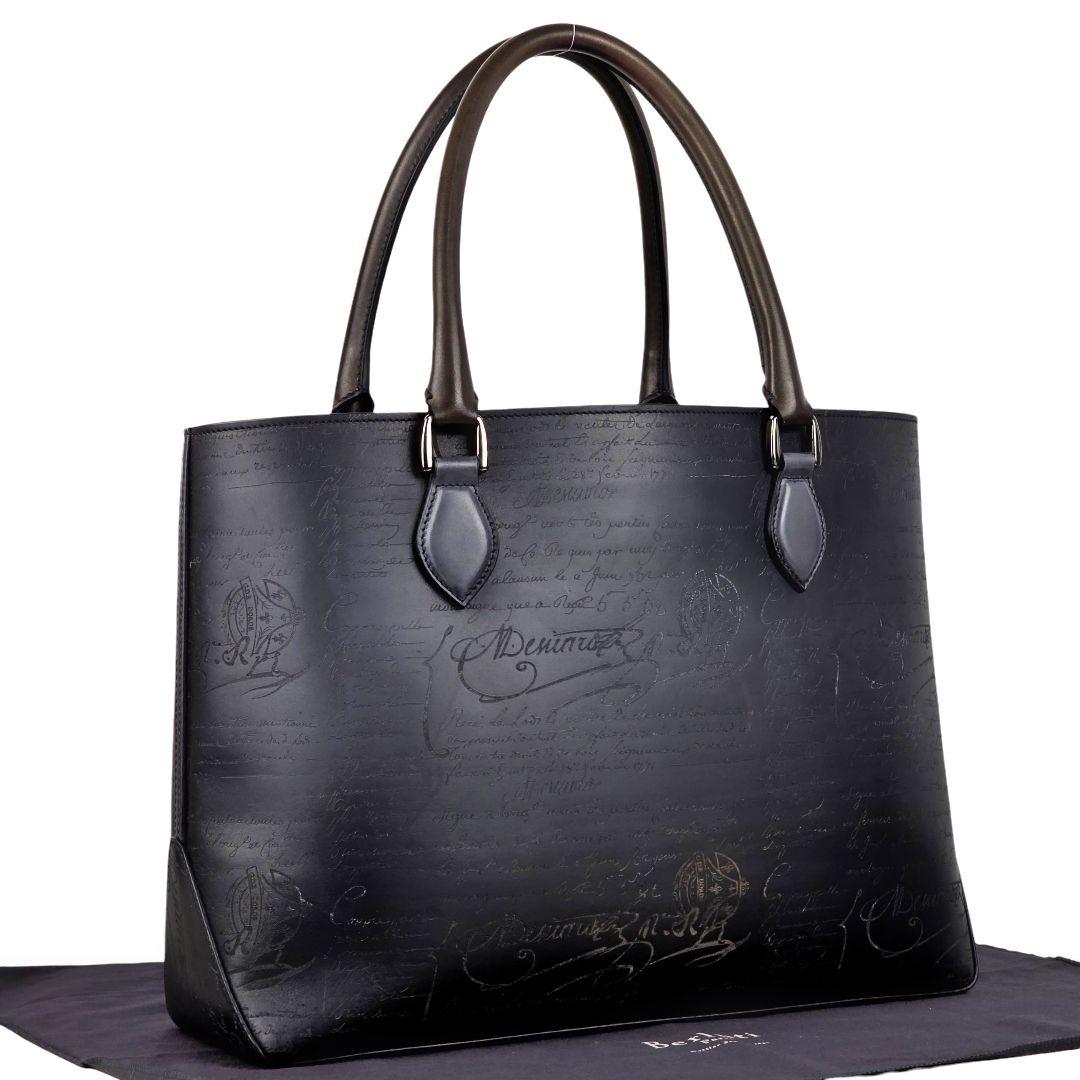 美品 ベルルッティ BERLUTI カリグラフィ トゥジュール トートバッグ