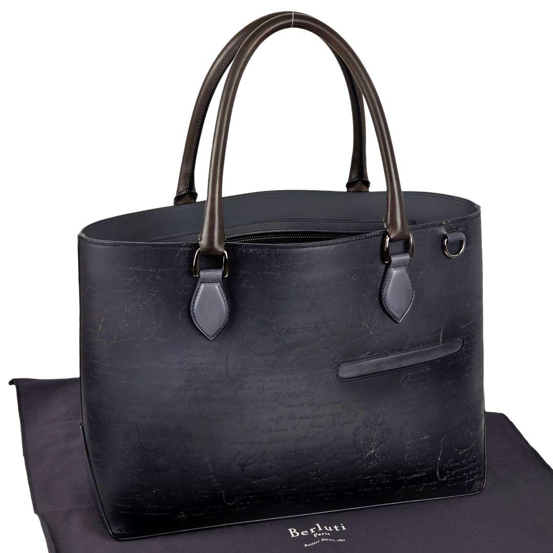 美品 ベルルッティ BERLUTI カリグラフィ トゥジュール トートバッグ