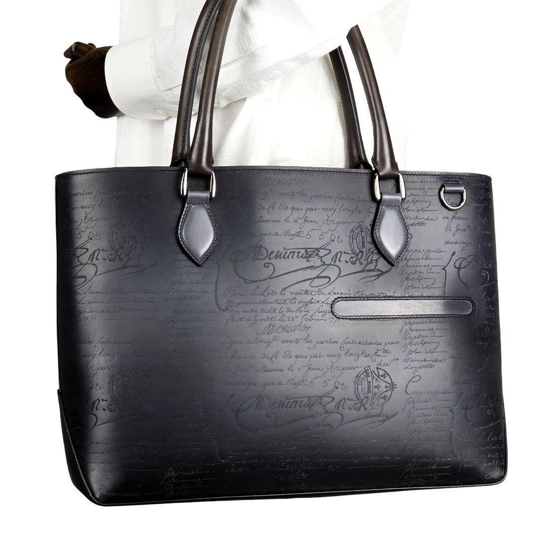 美品 ベルルッティ BERLUTI カリグラフィ トゥジュール トートバッグ