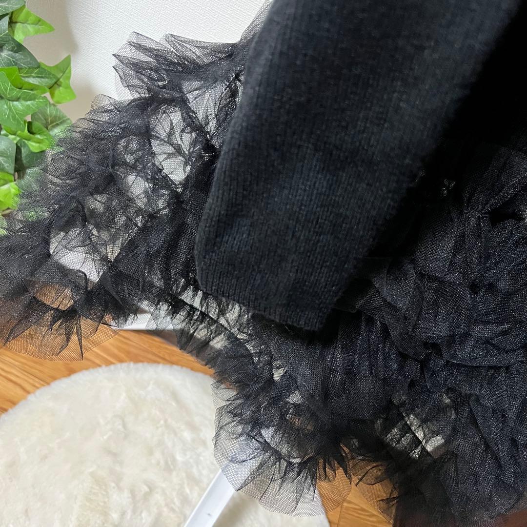 ハニーミーハニー ブラックカーディガン チュール