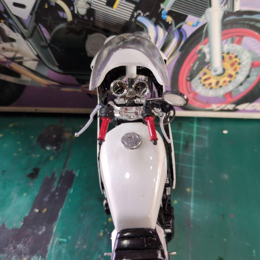 たけちゃんXJR400 プラモデル 族車仕様 デュアルカウル付き