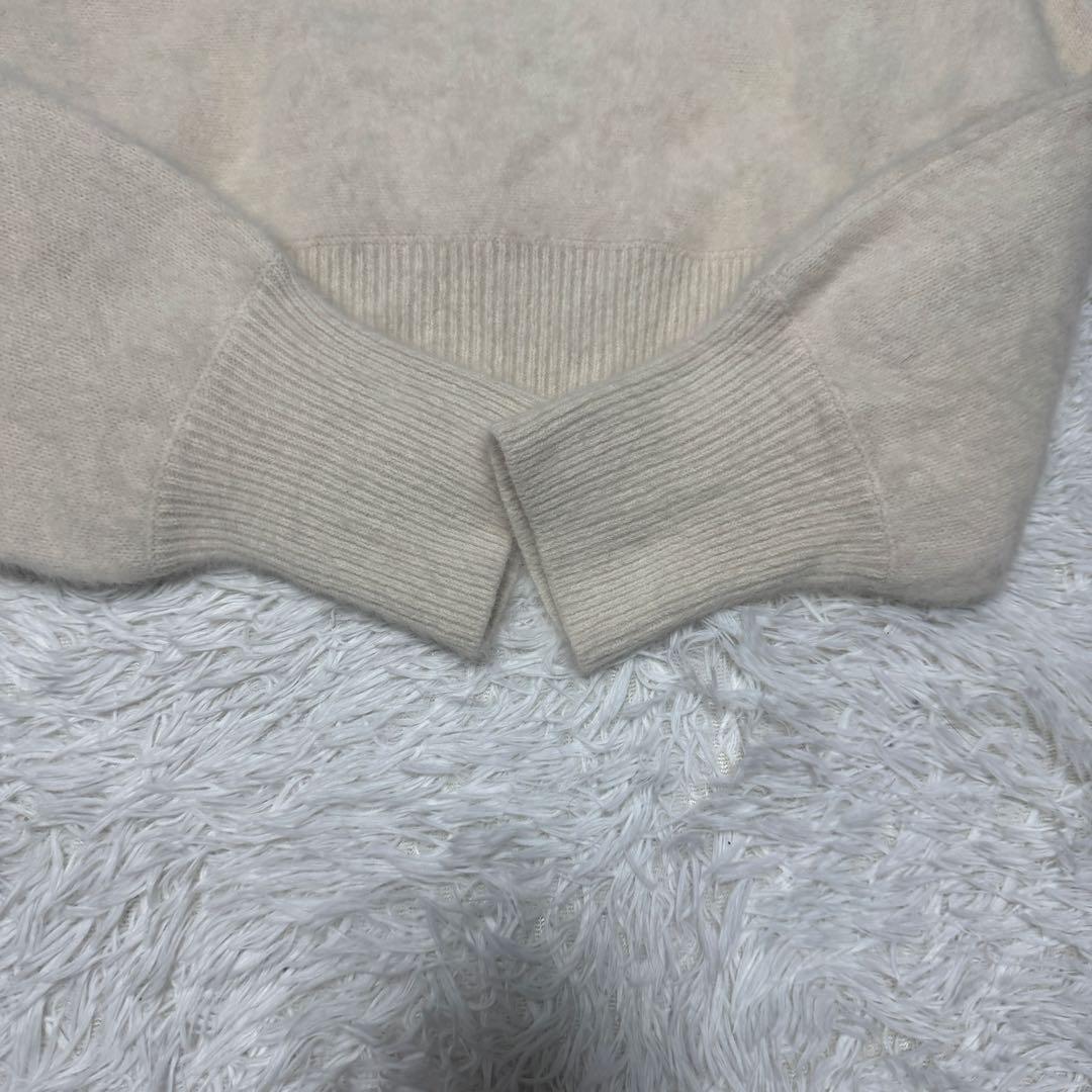 25年 anuans ラクーンフォックスオフショルニットプルオーバー 定価3.3