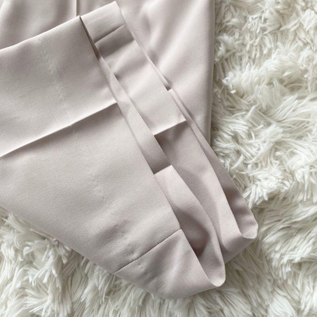 ナチュラルビューティ ベーシック セットアップ ノーカラー 洗える ベージュ S