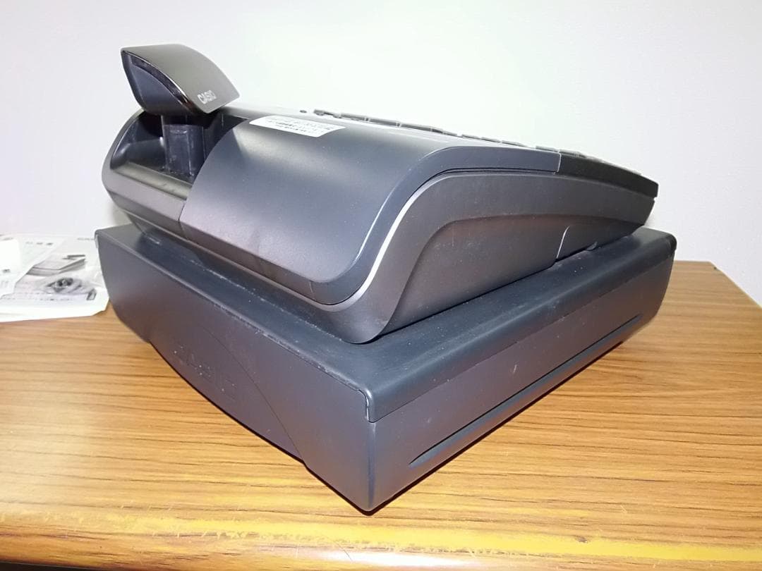 人気の黒1/25設定無料TE-2500物販向15部門カシオインボイスレジスター