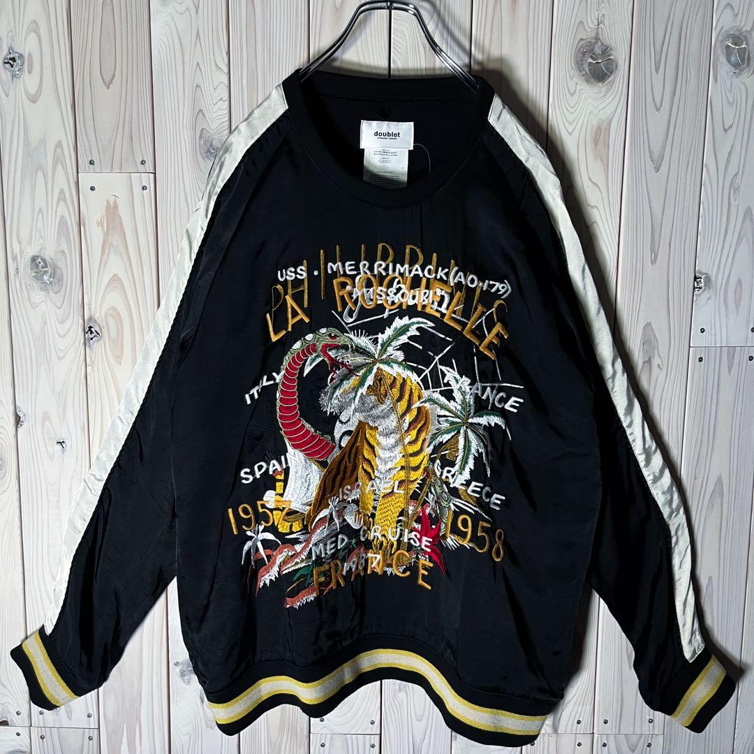 【良品 M】ダブレット カオス刺繍 虎 蛇 スーベニア プルオーバー