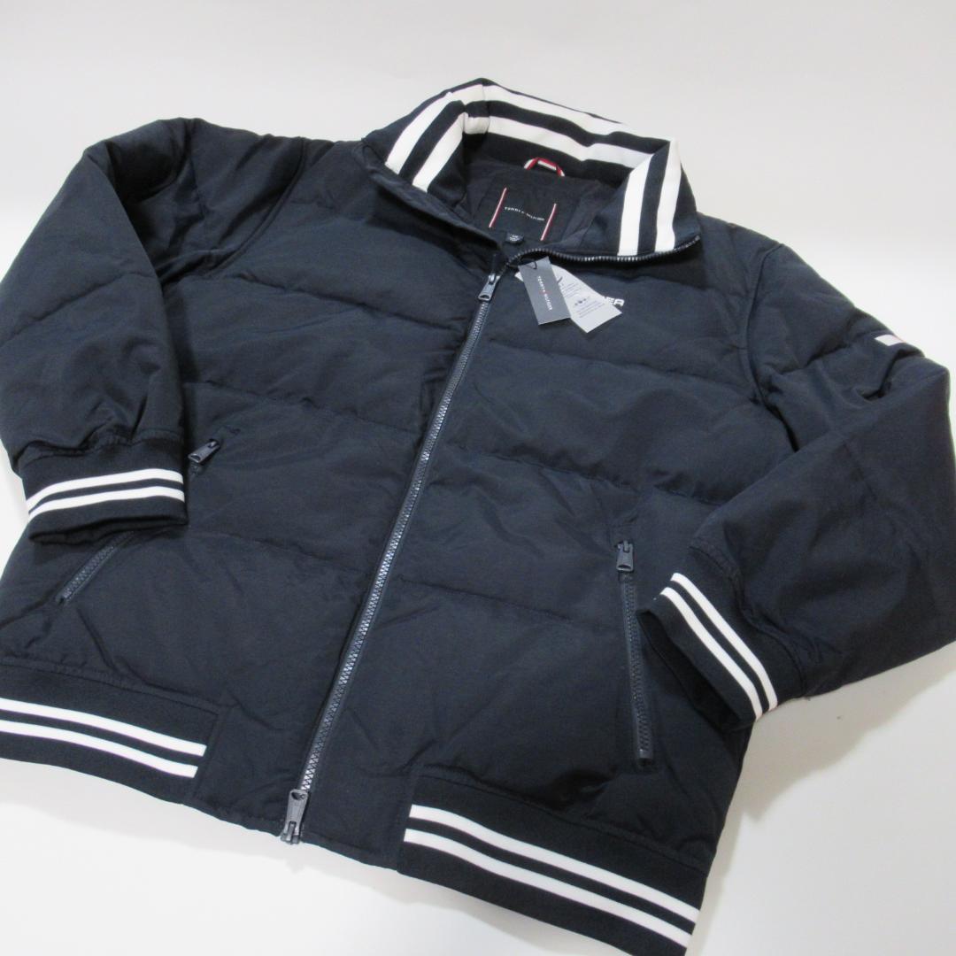 トミーヒルフィガー新品ネイビー中綿入りジャンバー / ジャケット L
