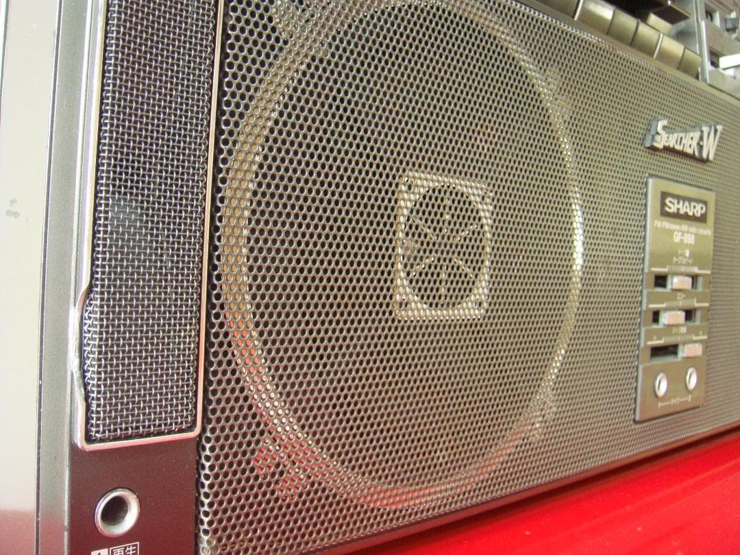 SHARP　＊昭和の音質重視ラジカセ　ザ・サーチャーW　GF８８８＊【訳アリ品】