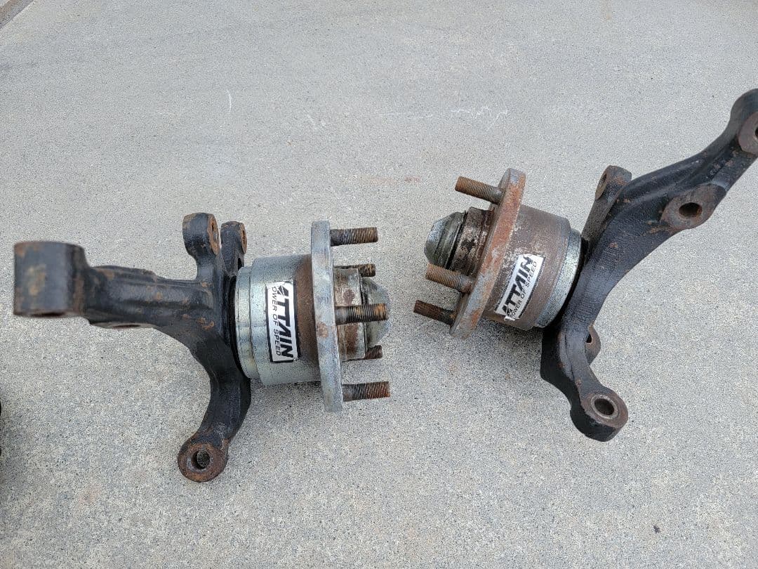 180sx　社外ナックル　社外ハブ　切れ角アップ