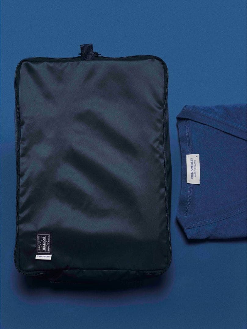 【希少】ジョンスメドレー×ポーター ニットホルダー ネイビー