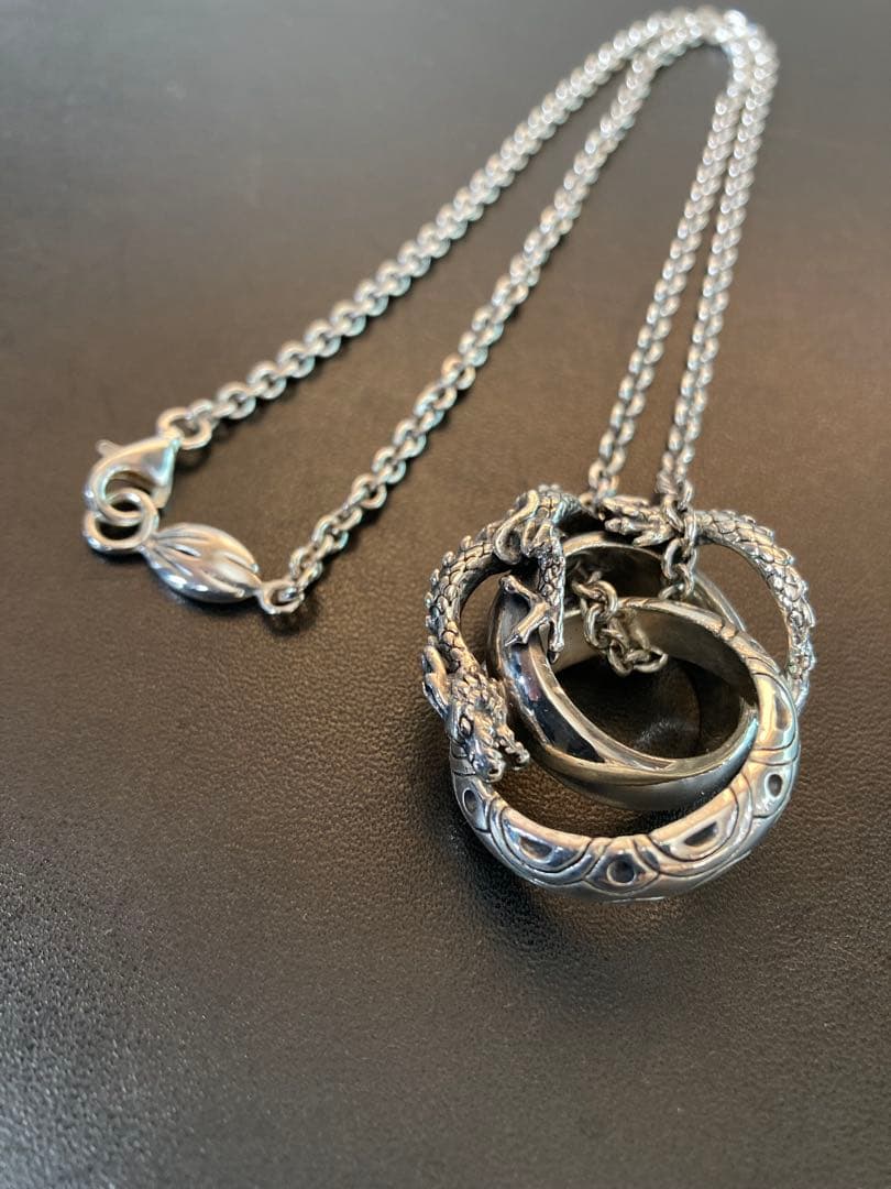 MARS ドラゴンリングペンダント ネックレス シルバー925 マーズ 龍