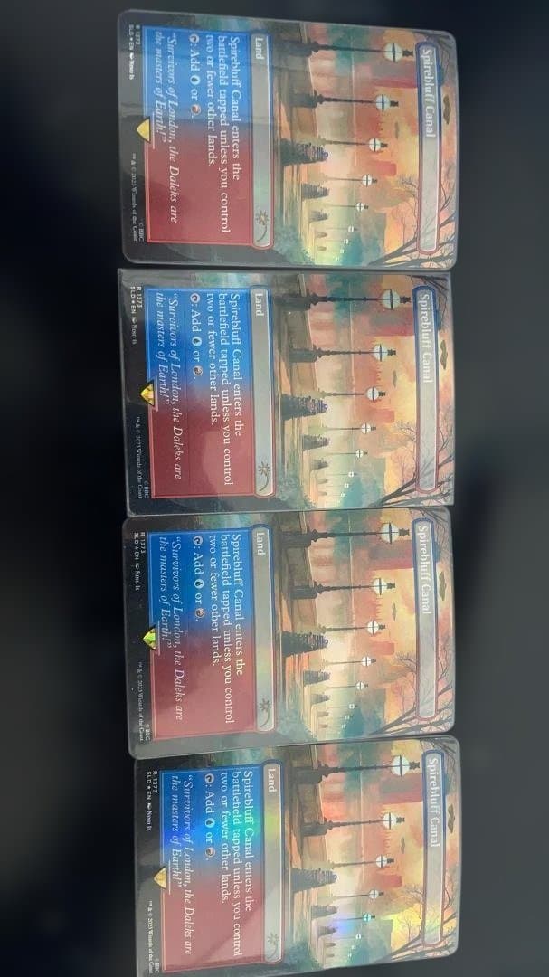 MTG 尖塔断の運河　Spirebluff Canal 4枚 foil