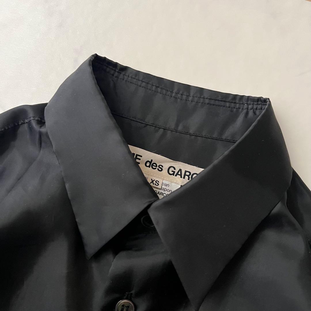 ほぼ未使用 コムデギャルソン AD2024 長袖シャツ ブラック 黒 XS