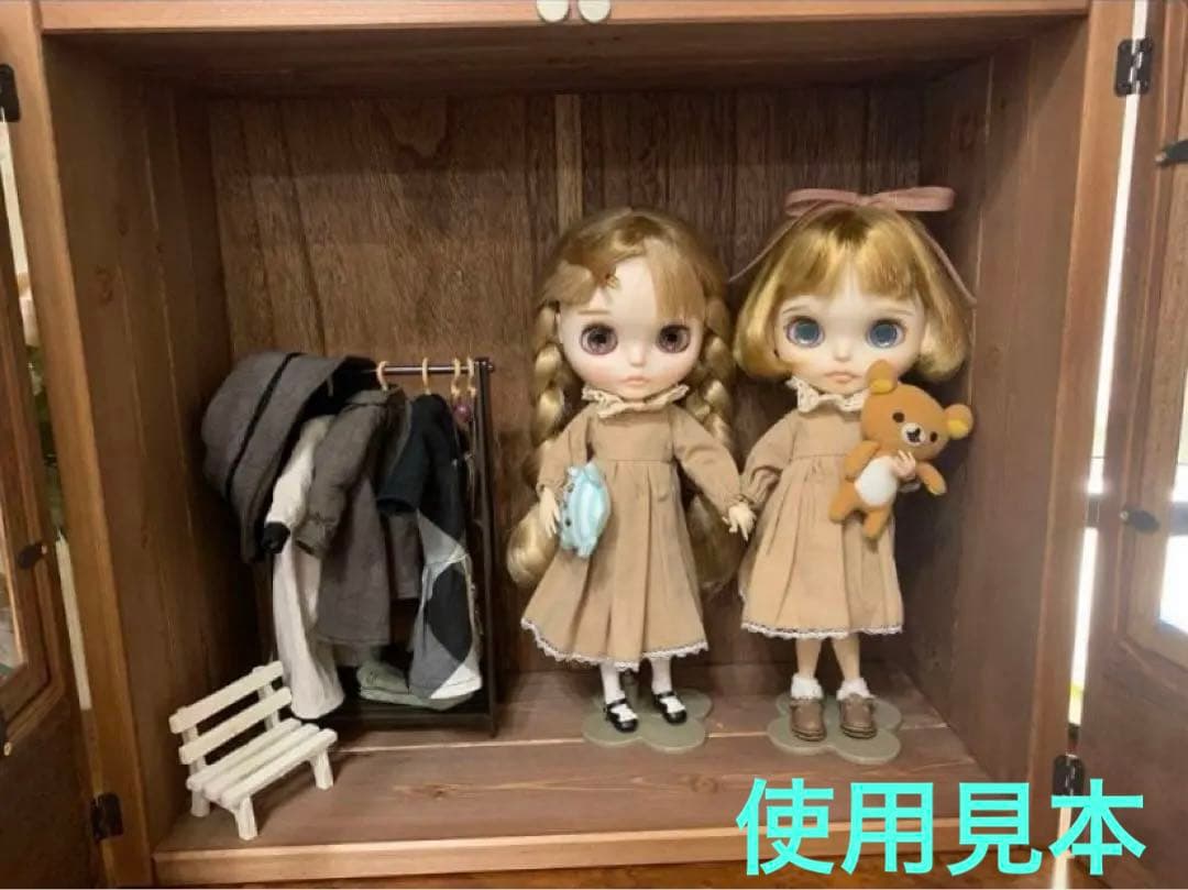 シナモンシュガー　人形用木製収納ケース　ハンドメイドブライスアイシードール