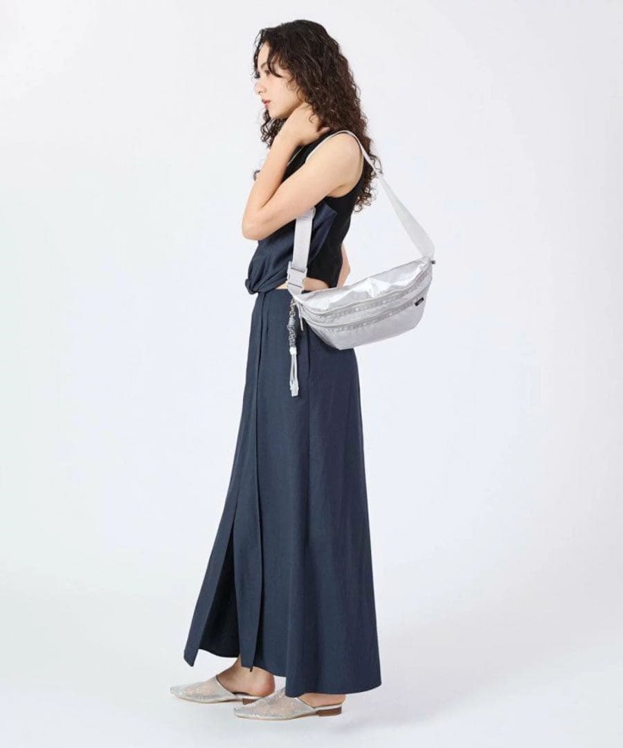 【LeSportsac×Ameri】ショルダーバッグ シルバー　レスポ　アメリ