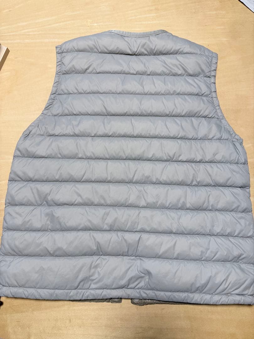 DANTON グレー キルティングダウンベスト 36