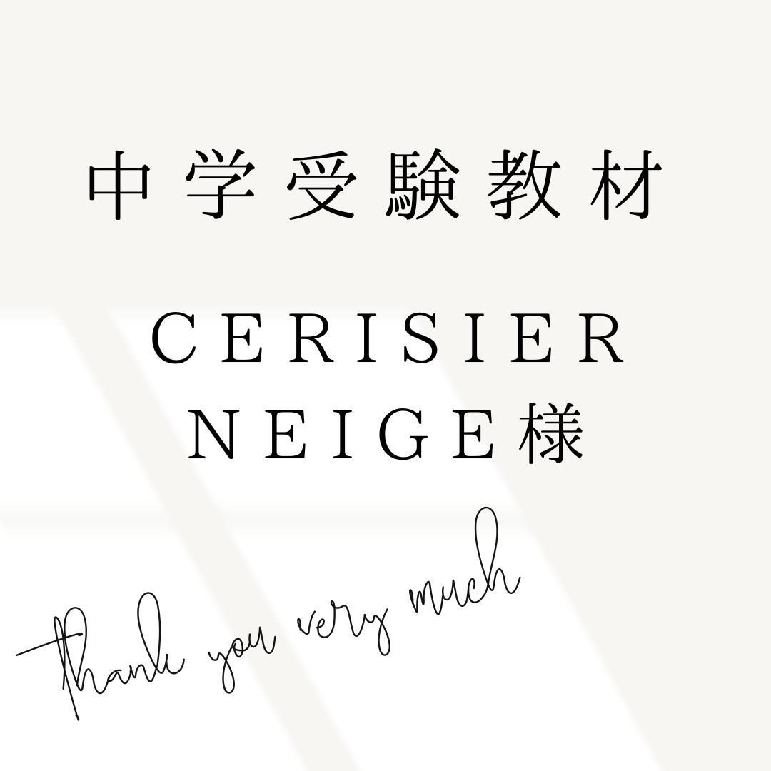 cerisier_neige様　中学受験　暗記カード　サピックス　予習シリーズ